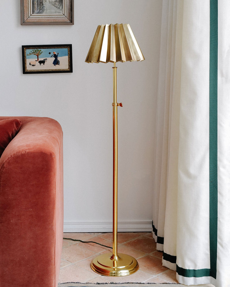 Adjustable Brass Floor Lamp