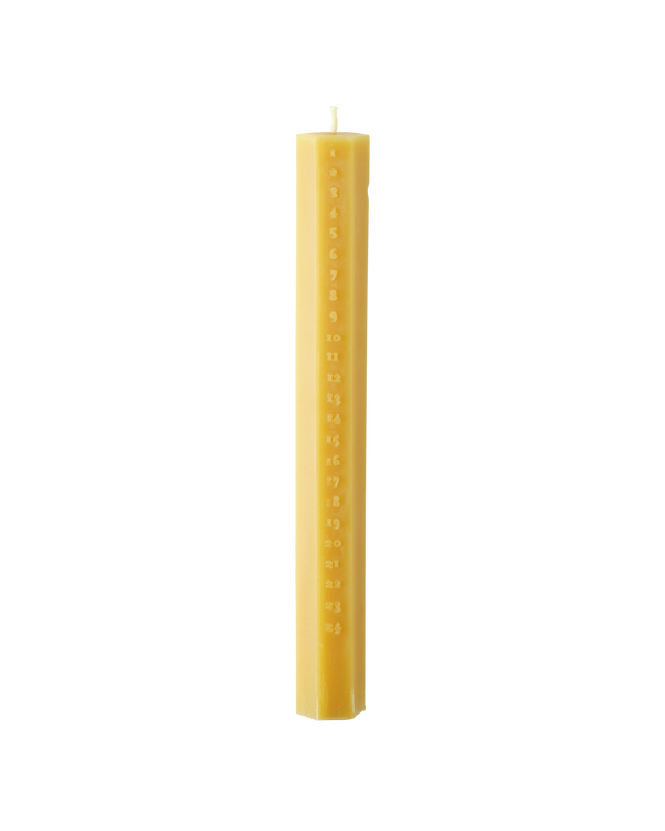 Natural Beeswax Advent Candle