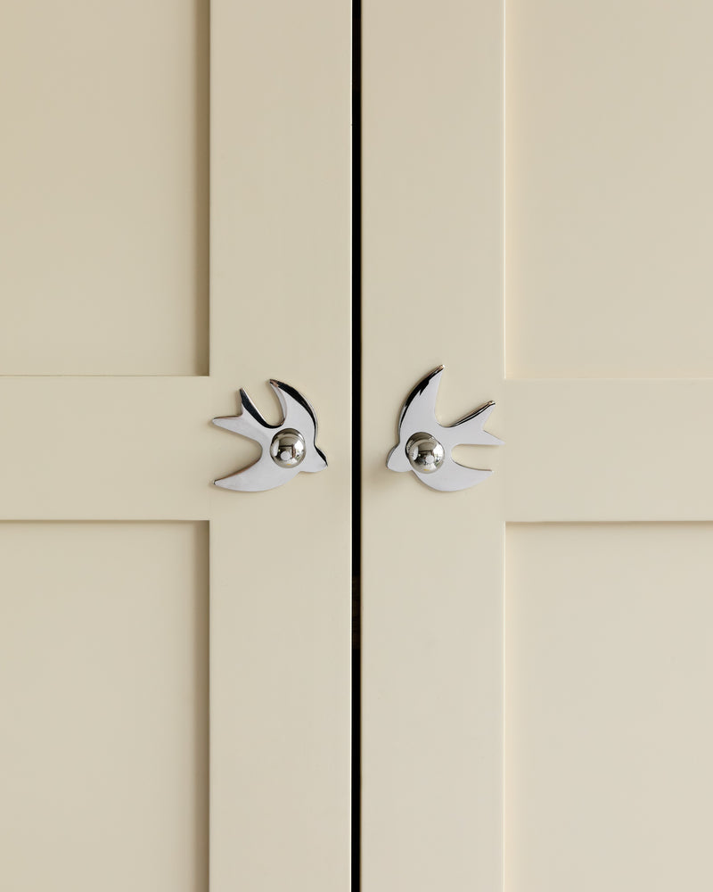 Bird Backplate, Polished Nickel