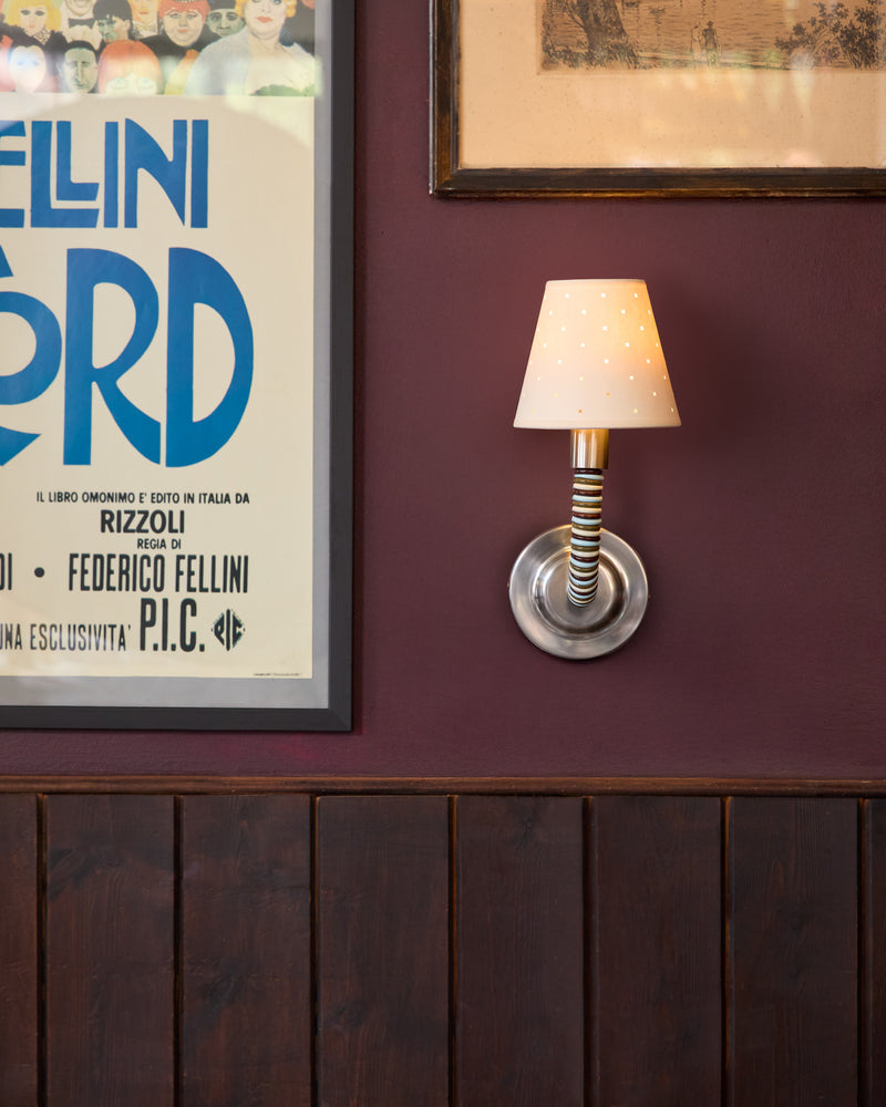 Bistro Wall Light, Brushed Nickel