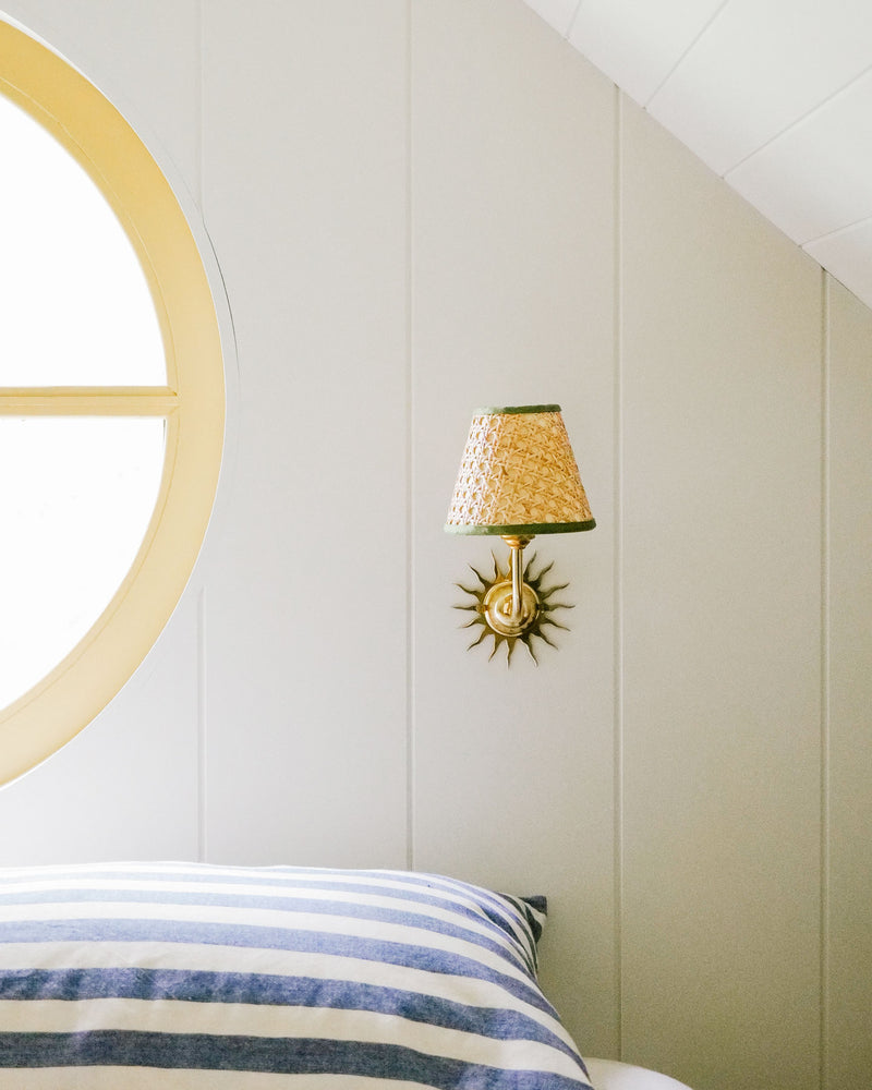 Sunburst Wall Light, Brass