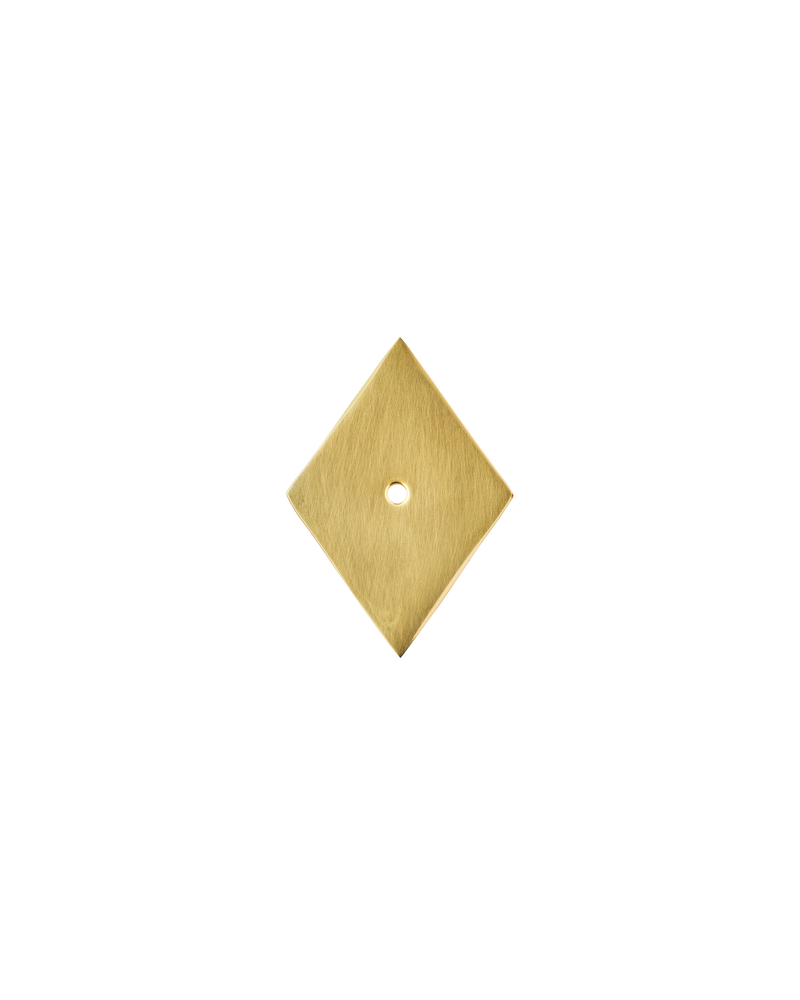 Diamond Backplate, Aged Brass