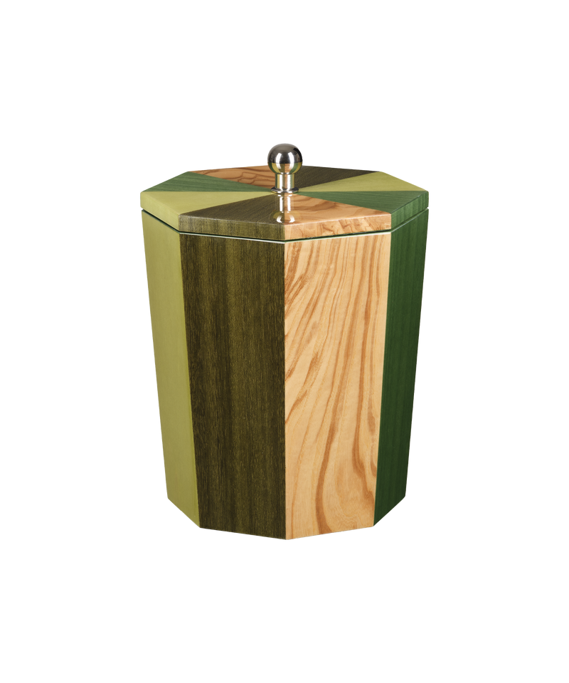 Green Lacquered Ice Bucket