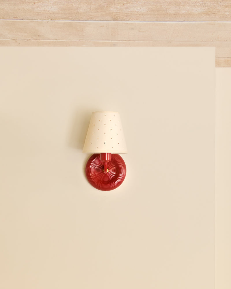 Hive Wall Light, Tomato