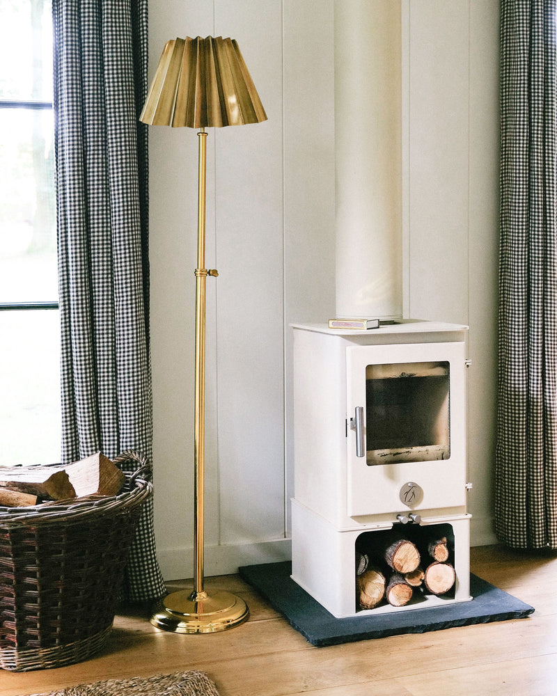 Adjustable Brass Floor Lamp