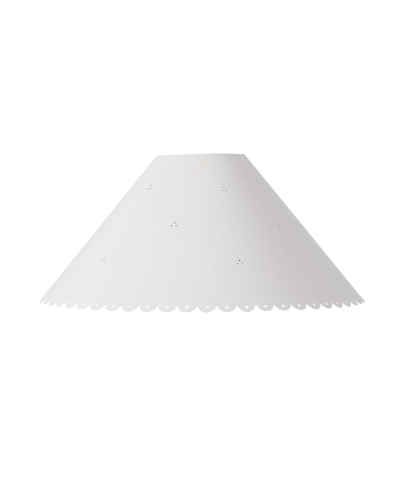 Cloth Scallop Lampshade, Medium