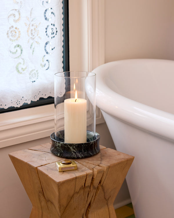 Marble Pillar Candle Holder Set