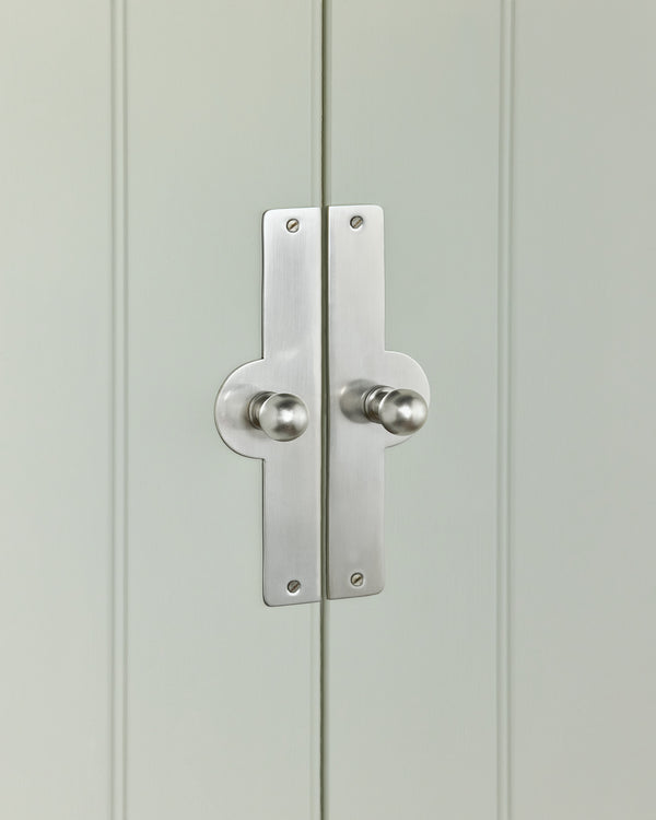 Pair of Arch Backplates, Brushed Nickel