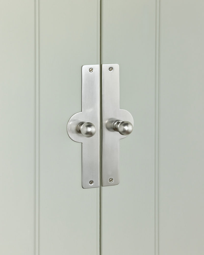 Pair of Arch Backplates, Brushed Nickel