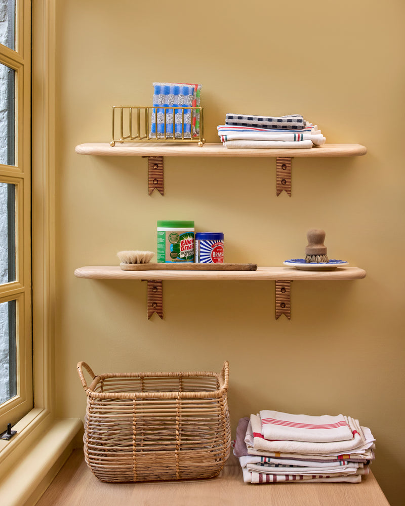 Curved Wooden Shelf, Small