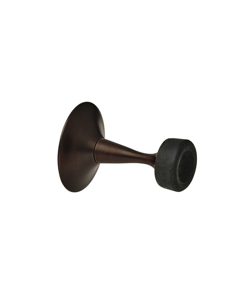 Wall Door Stop, Blackened Bronze