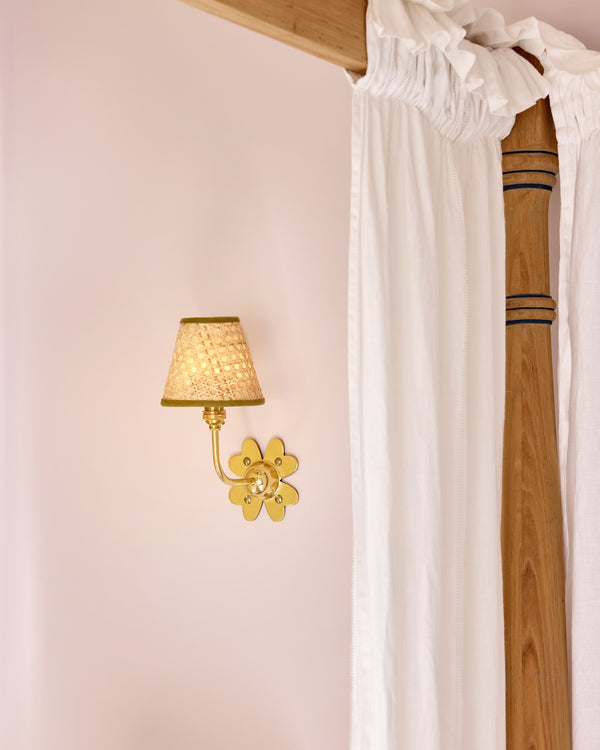 Clover Wall Light, Polished Brass