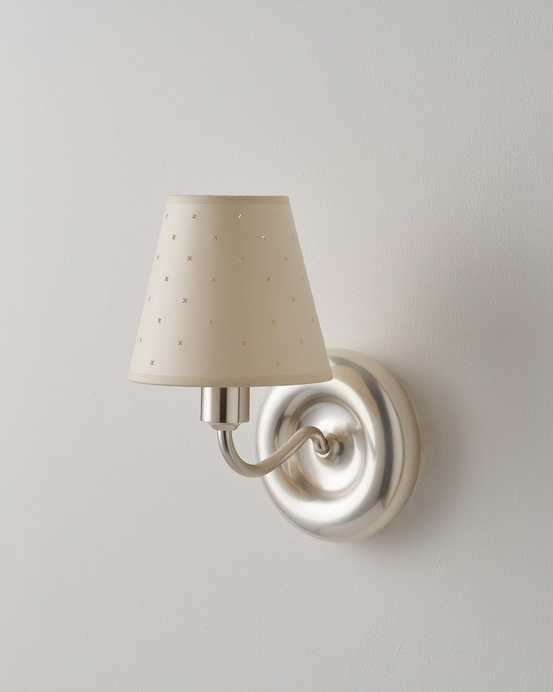 Donut Wall Light, Brushed Silver