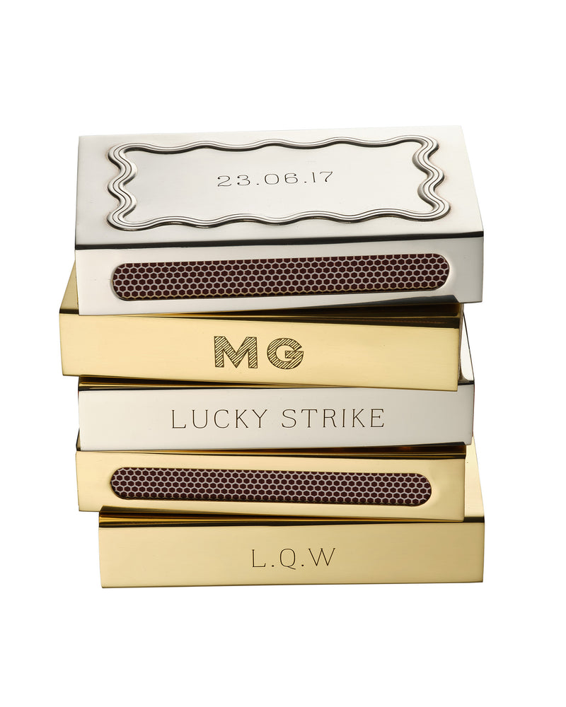 Serpent Matchbox Sleeve, Brass, US