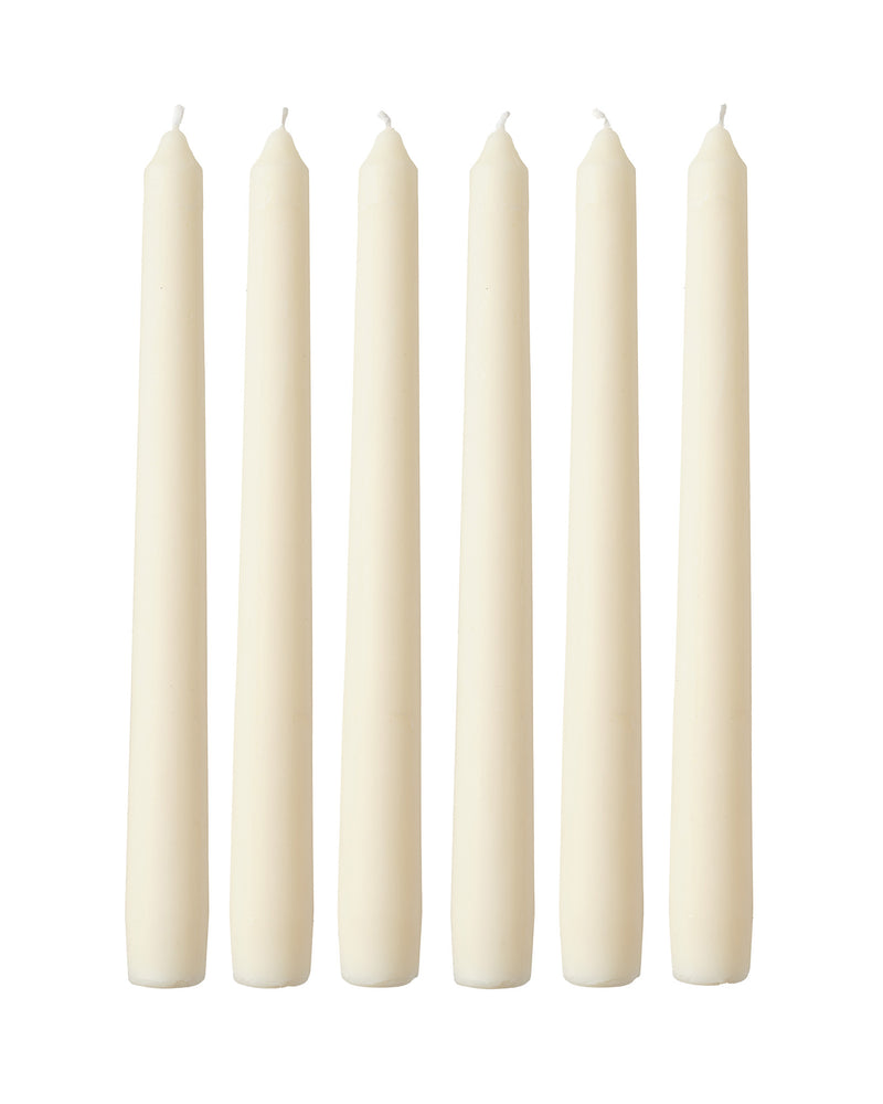 Olive Wax Dinner Candle Pack, Ivory
