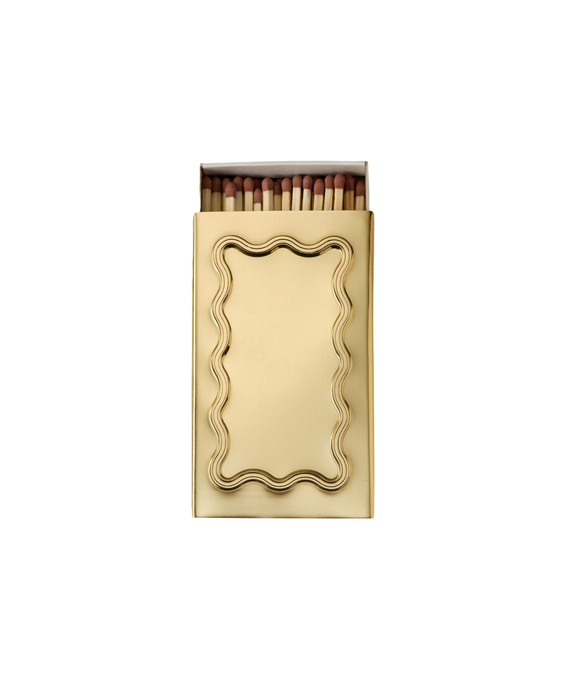 Brass Matchbox Sleeve, Wave, US