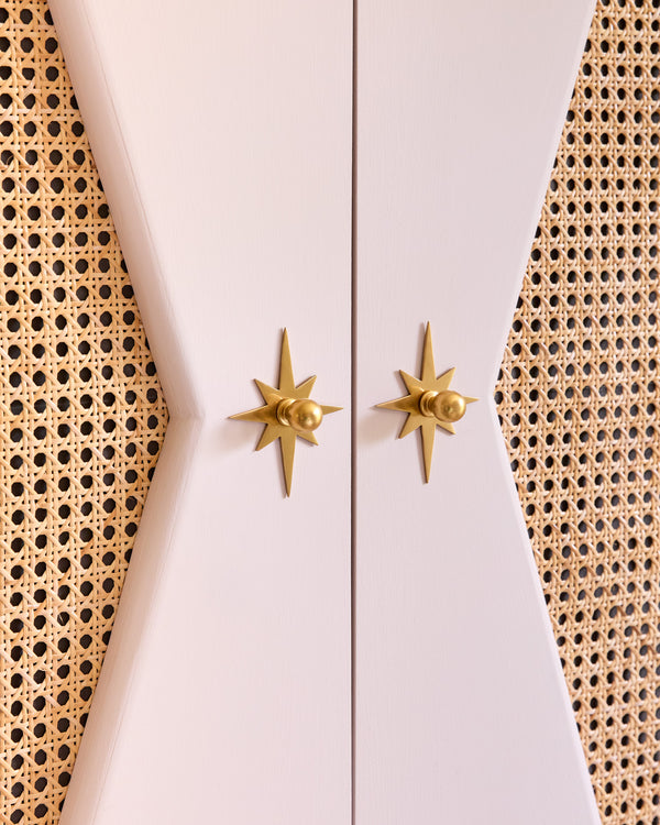 Star Backplate, Aged Brass