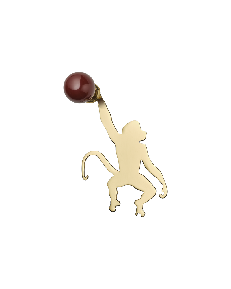 Monkey Backplate, Polished Brass