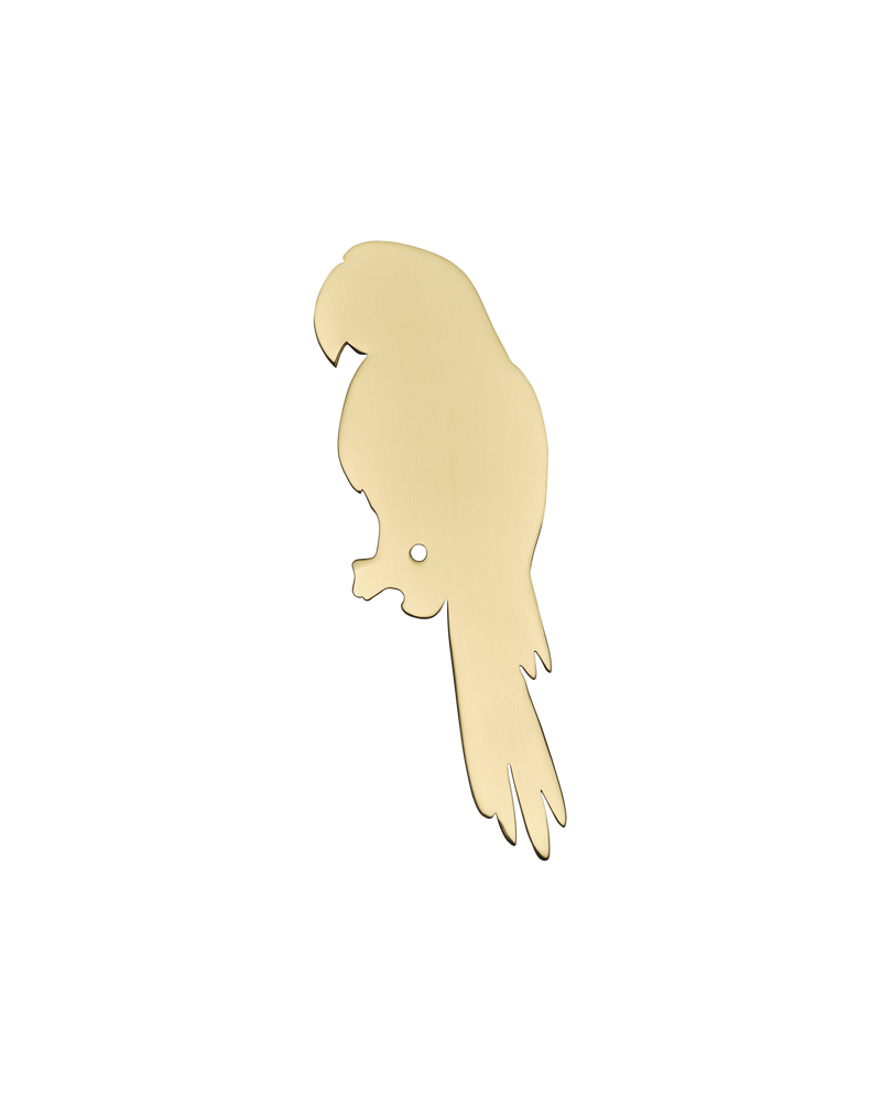 Parrot Backplate, Polished Brass