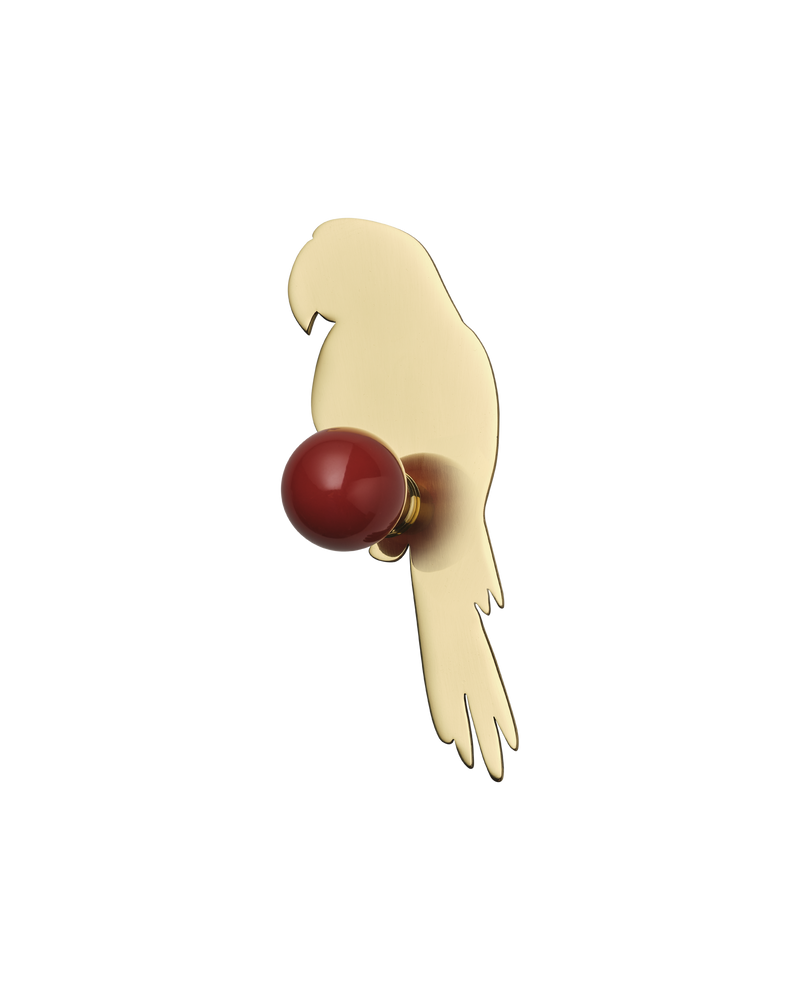 Parrot Backplate, Polished Brass