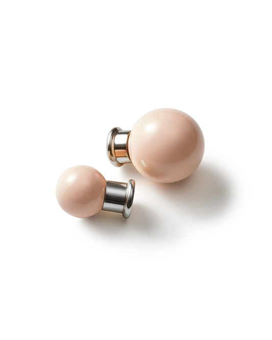 Coloured Knob, Pink, Nickel