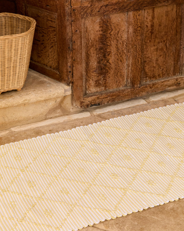 Large Stripe Bathmat, Primrose