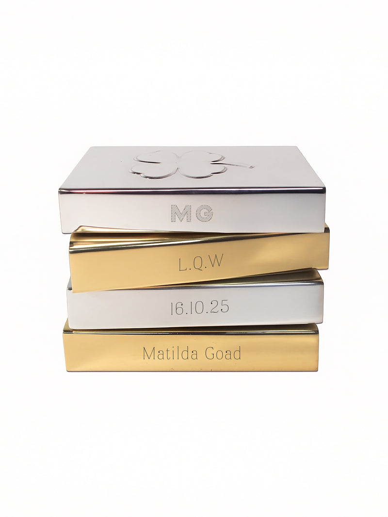 Clover Matchbox Sleeve, Silver, US