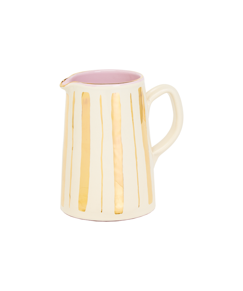 GOLD STRIPE JUG, MEDIUM