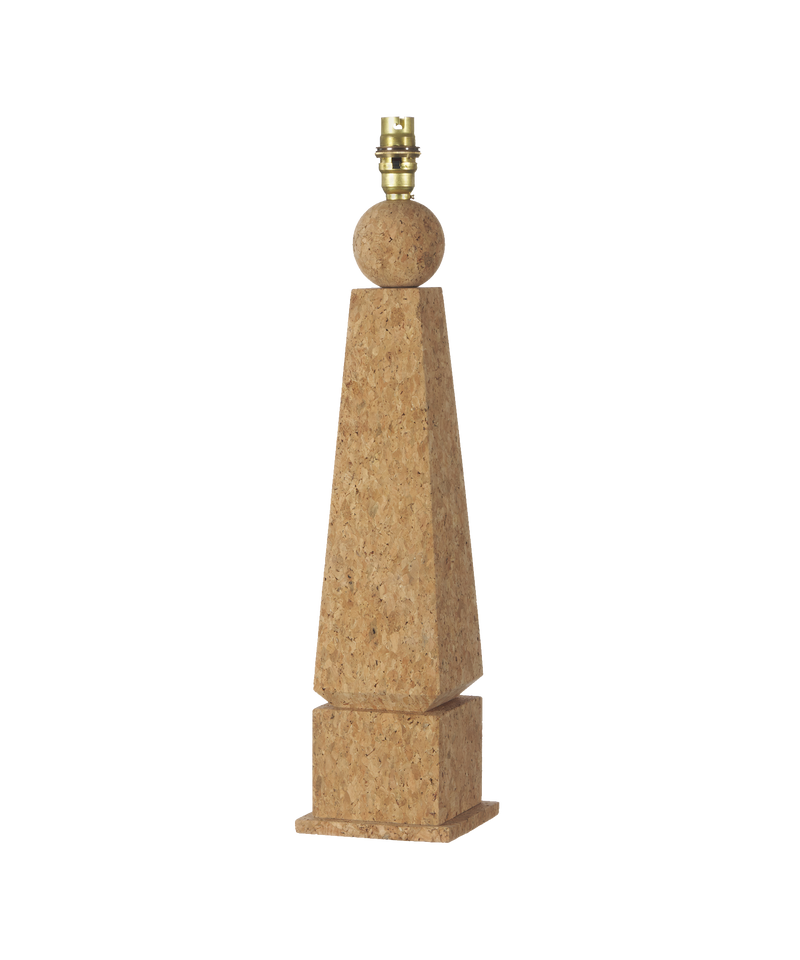 Cork Lamp Base, Obelisk